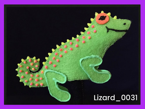 Lizard Finger Puppets